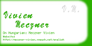 vivien meczner business card